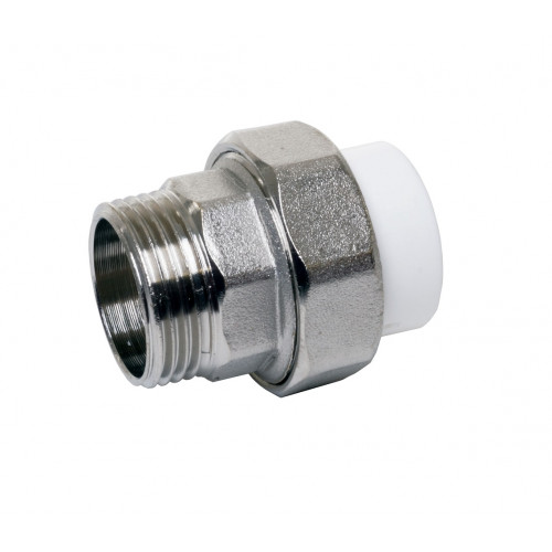 Муфта PP-R 25х1 НР разъемная (американка) ( Pro Aqua )1/40