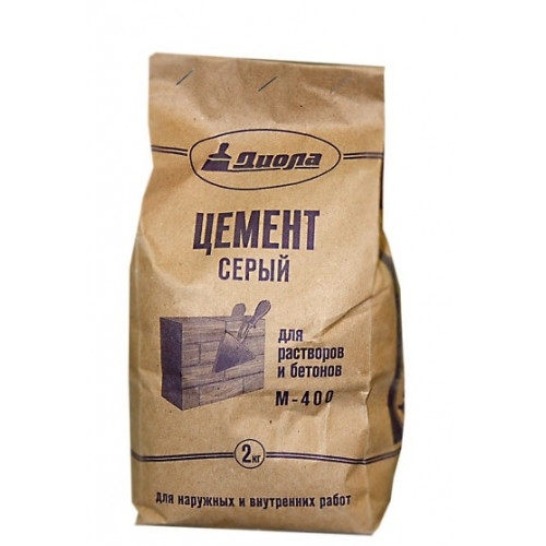 Цемент  серый М-400 2 кг Диола