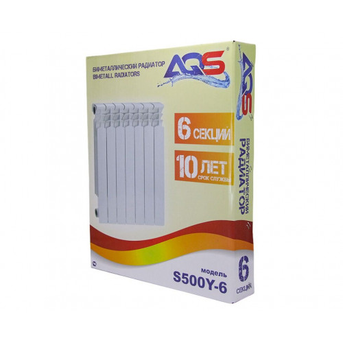 Радиатор биметалл " AQS "А4 BM 500/80-6