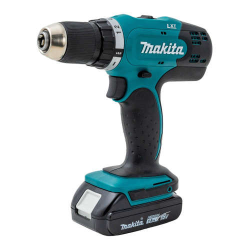 Дрель аккумуляторная "MAKITA" DDF453SYX5, 18В,1х1,5АчLi-ion,БЗП-13мм,0-400/1300об/м,42/27Нм, 1,7кг