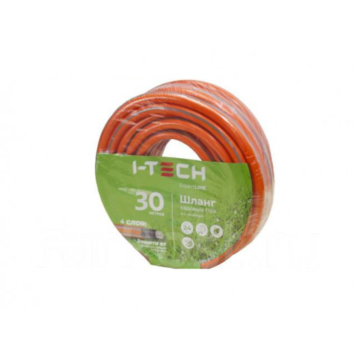 Шланг поливочный ПВХ 1/2", 30 м, 4-х слойный "Expert LINE"/ I-tech  НЗ