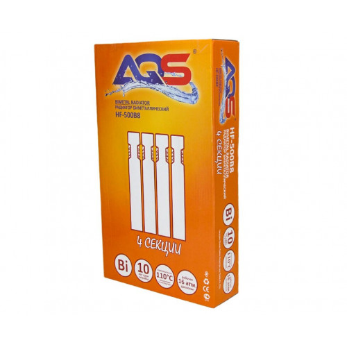 Радиатор биметалл " AQS "С4 BM 500/100-4  34101