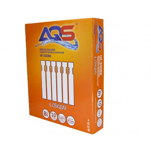 Радиатор биметалл " AQS "С4 BM 500/100-6  34102
