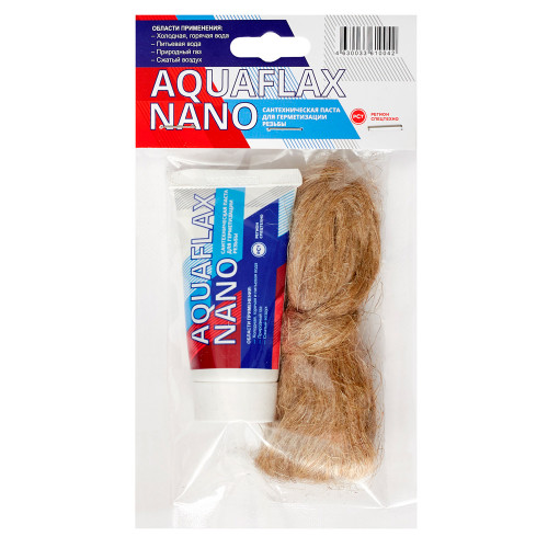 Комплект монтажный "AquaflaxNano" 30г (паста+лен),61004