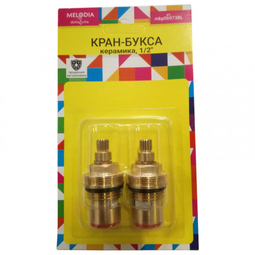 Кран-букса керам. 1/2  7,5х15 шлиц 180гр. "Melodia" (2шт) 34153/06973