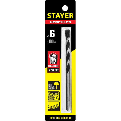 Сверло по бетону 6*100мм  // STAYER 2915-100-06_z01