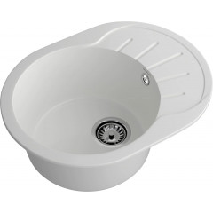 Мойка комп.Granfest Rondo GF-R580L Иней с крылом (580х445) с сифоном
