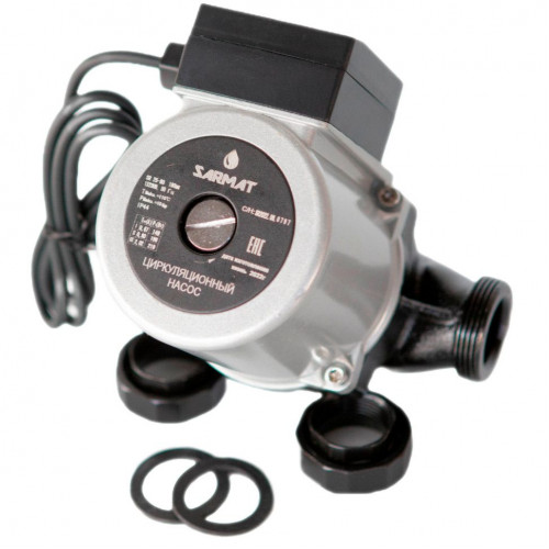 Насос циркуляционный Sarmat SR 25-8 180 c гайками (арт. SR 32-80)  НЗ