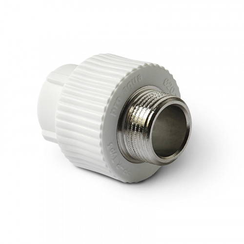 Муфта PP-R  50х2 НР комбинир-ая ( Pro Aqua ) 1/12